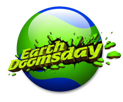 earth doomsday unique modern type typography design fresh