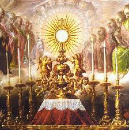 Blessed Sacrament And Blessed Eva