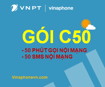 Cách nhận miễn phí 50 phút gọi và 50 SMS nội mạng gói cước C50 VinaPhone