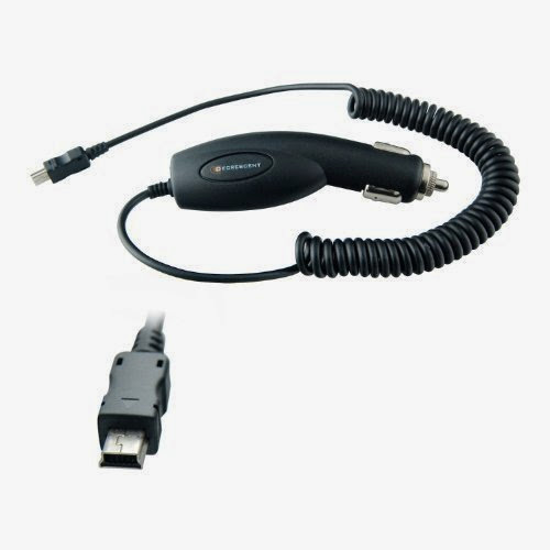  Decrescent Car Charger in Vehicle Cable Lead for ALL Mini USB Garmin Devices including Nuvi Nüvi Street Pilot Streetpilot eTrex Ledgend Forerunner Colorado (See description for compatible models)