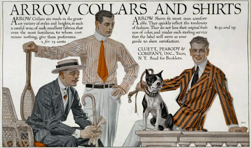 Arrow Collar Man, vintage adverts 1907 - 1931