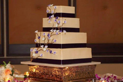 Wedding Cake Stand Square 18-Inch, Gold, Strongly Built For Multilayer Cake