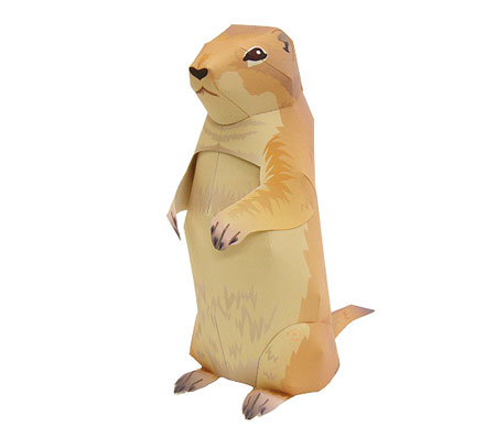 Prairie Dog Papercraft