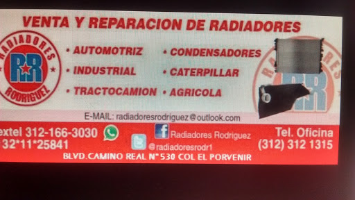 Radiadores Rodriguez, Boulevard Camino Real 530, Equipamiento Urbano, 28019 Colima, Col., México, Servicio de reparación de radiadores de automóviles | COL