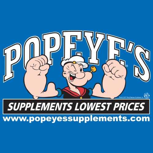 Popeye's Supplements Calgary McKenzie Towne logo