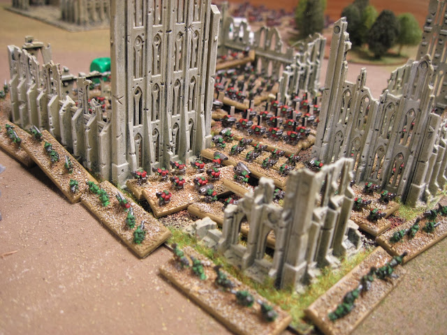Eric's Orks at home in Coach's ruins.