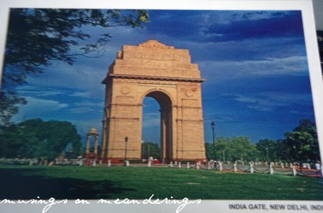 postcards, postcrossing, India 