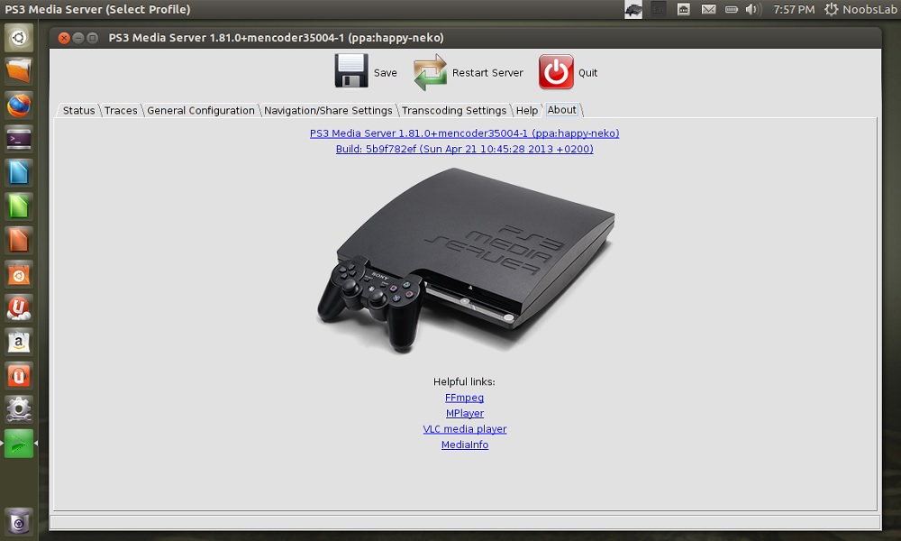 terugtrekken hoog zoon PS3 Media Server for Ubuntu/Linux Mint/other Ubuntu derivatives - NoobsLab  | Eye on Digital World