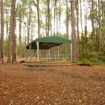 Metal shelter at the Pines Picnic Area in the Watagans (320759)