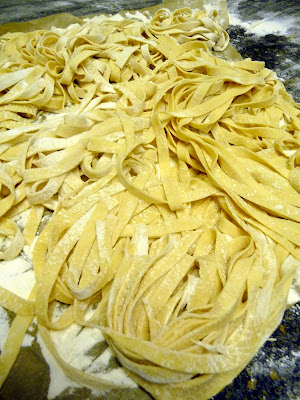 making fresh pasta homemade fettuccini