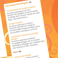 Gadget Messages récents par libellé