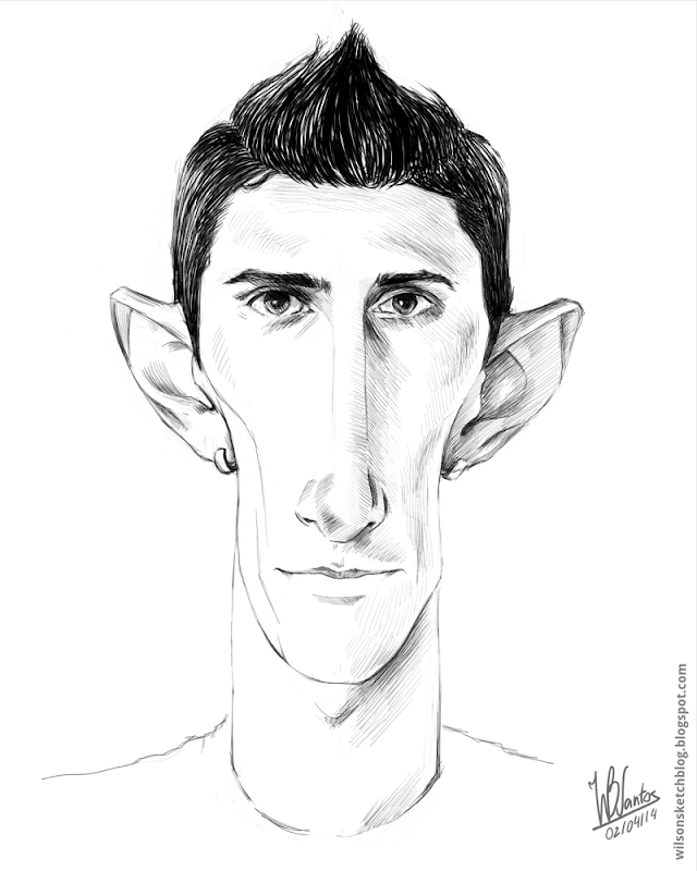 Sketch caricature of Ángel di María, using Krita. Sketch caricature of Ángel di María, using Krita.