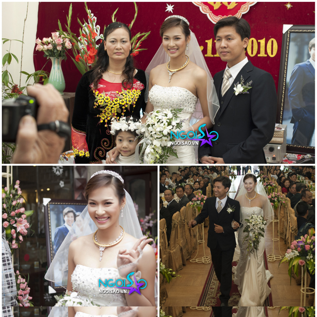 Vương Thu Phương trong đám cưới với Bùi Huy Phương Vương Thu Phương trong đám cưới với Bùi Huy Phương