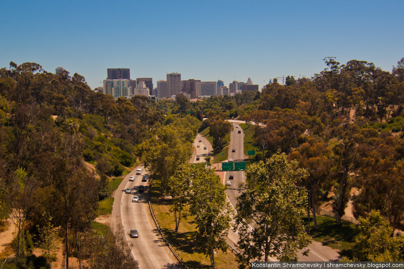 USA California San Diego Downtown США Калифорния Сан Диего Даунтаун центр города