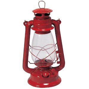  Stansport Hurricane High Oil Lantern (Red, 12-Inch)