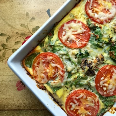 Food Impressions: Spinach Feta Frittata Bake (17 Day Diet Friendly)