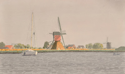 Buurtermolen Rijpwetering www.watercolours.nl/