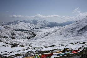 view from Laji Mountain in Qinghai, China