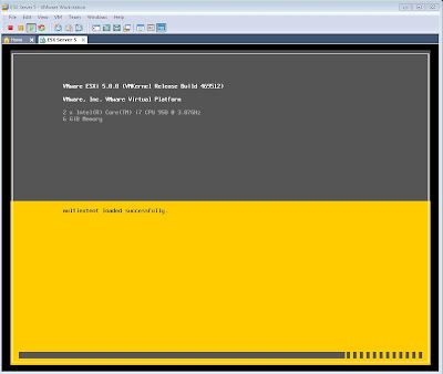 Instalar VMware ESXi 5 sobre VMware Workstation 7