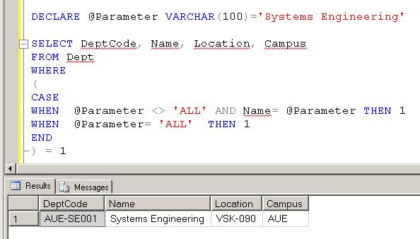 How To Use CASE In Where Condition