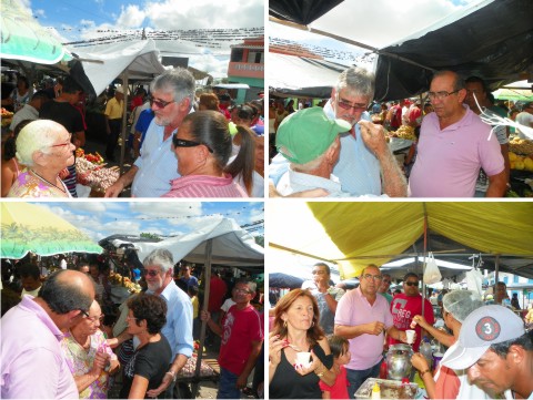 Jacobina: Rui e Fagundes visitam feira livre do Junco neste domingo