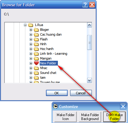 Hướng dẫn thay đổi Icon, ảnh nền cho Folder Hướng dẫn thay đổi Icon, ảnh nền cho Folder