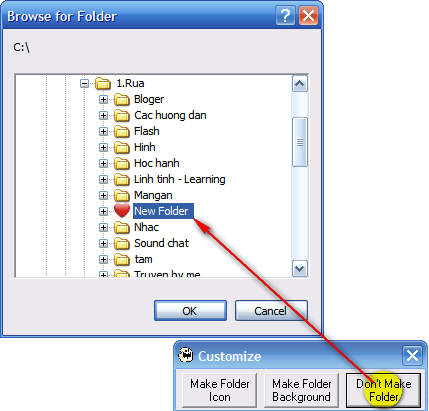Hướng dẫn thay đổi Icon, ảnh nền cho Folder