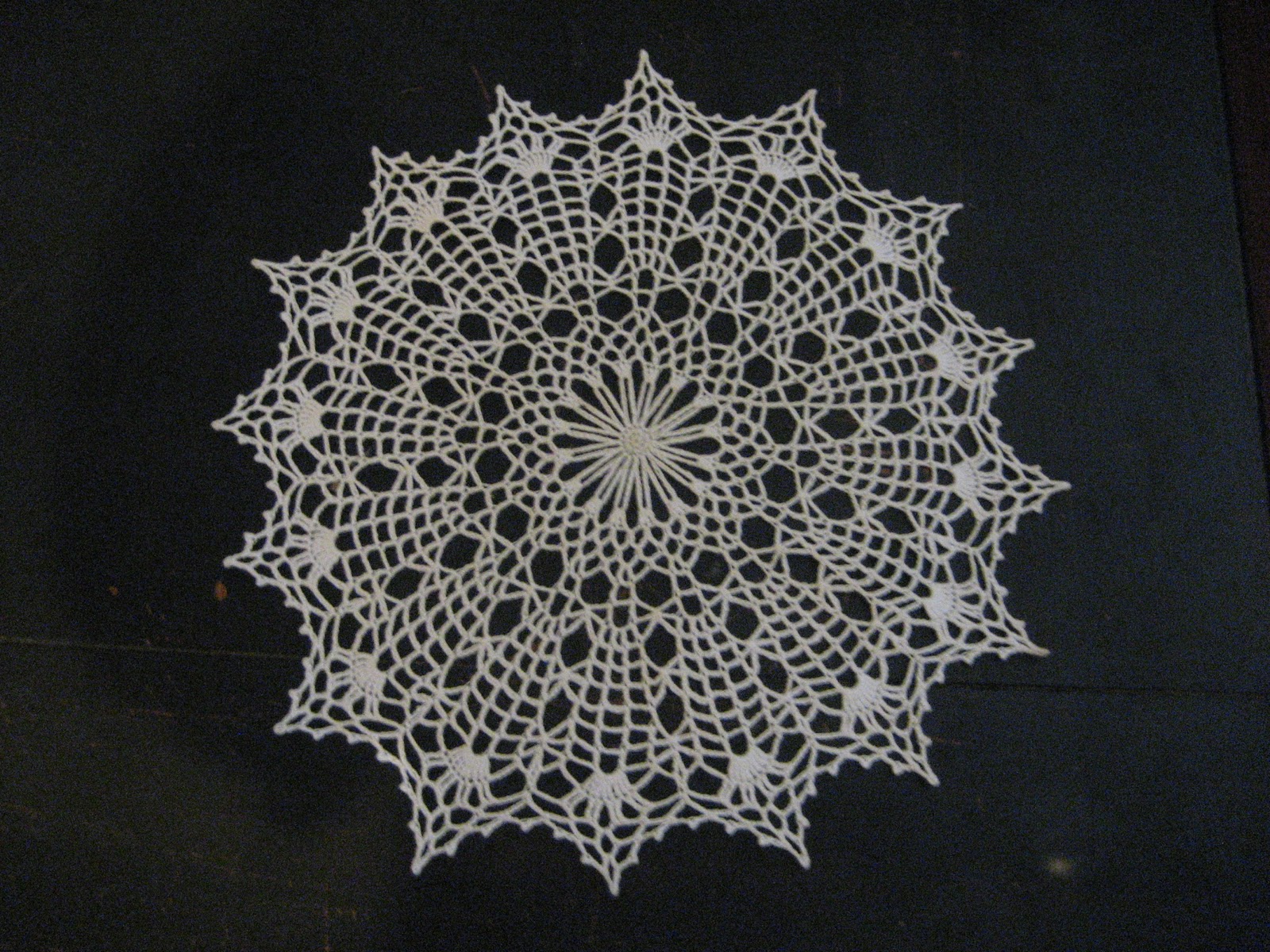 Crochet Every Day: September 23: Spider Web Doily #2 - COMPLETED