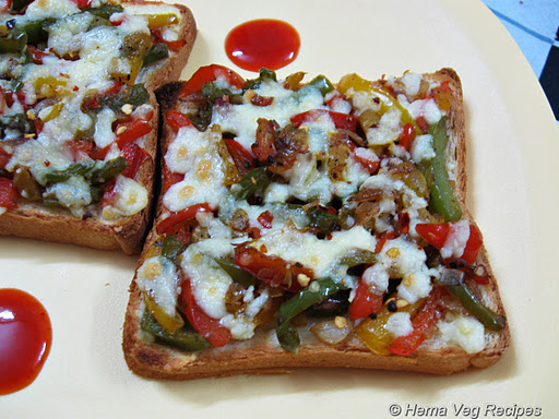 Open Grilled Veggie Sandwich