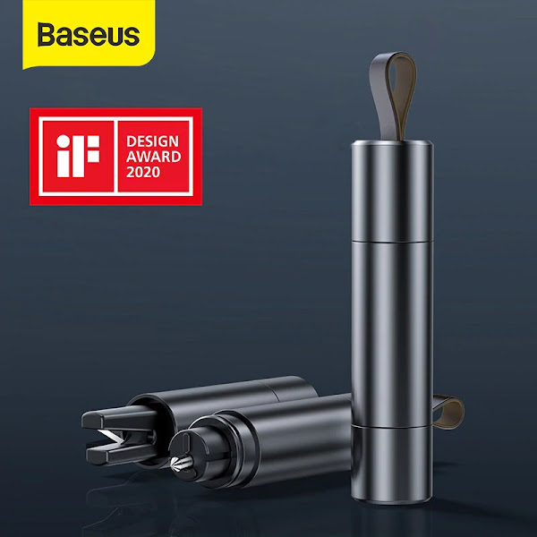 Dụng cụ sinh tồn, thoát hiểm Baseus Sharp Tool Safety Hammer (tích hợp Dao cắt và phá kính)