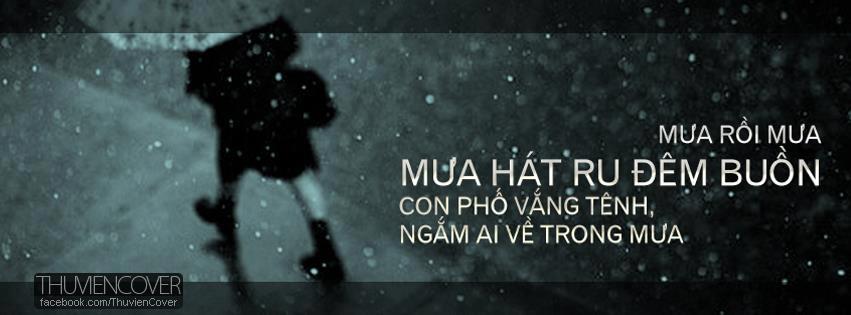 Ảnh bìa chủ đề Mưa cho Facebook - Lãng mạn & Đẹp anh bia mua roi