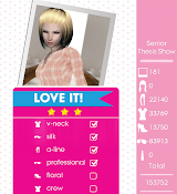 Teen Vogue Me Girl Level 29 - Senior Thesis Show - Yourself - Love It! Three Stars