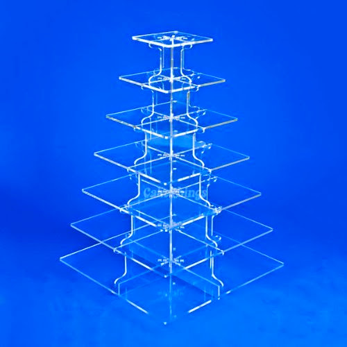 CakeThings 7 Tier Square Cupcake Stand