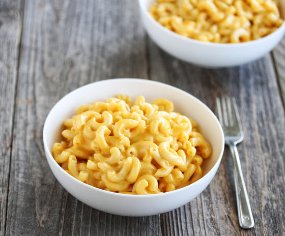 photo of a bowl of macaroni and cheese