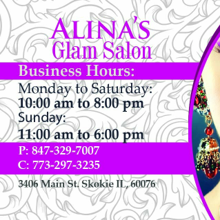 Alina's Glam Salon logo