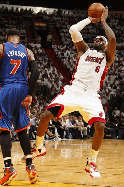Miami Heat Take 20 Lead LeBron James Sports New Shoes