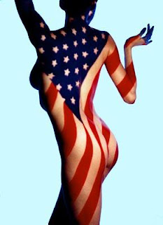 American Flag Body Art and Painting pictures