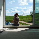 Bauherrin nach der Arbeit Bauherrin nach der Arbeit