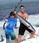 Cameron Culin with his largest fish ever!  a 25+ pound Ono ~ July 12, 2012