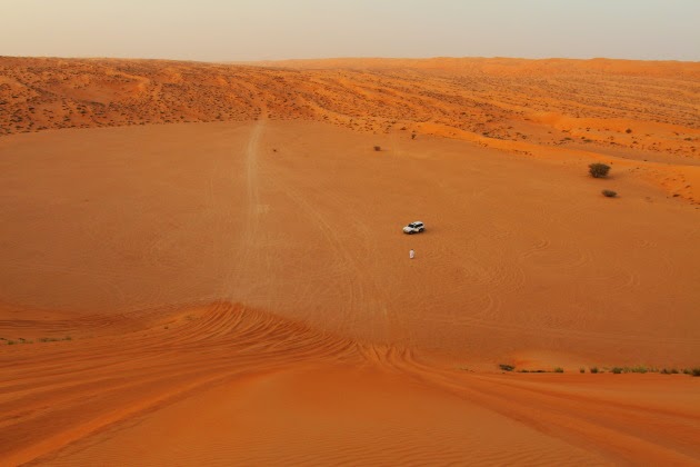 The sensational Wahiba Sands of Oman at sunset