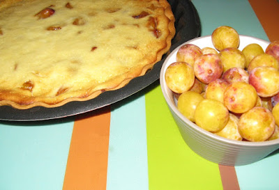 Tarte aux mirabelles de Lorraine et au fromage blanc - recette indexée dans la rubrique Desserts