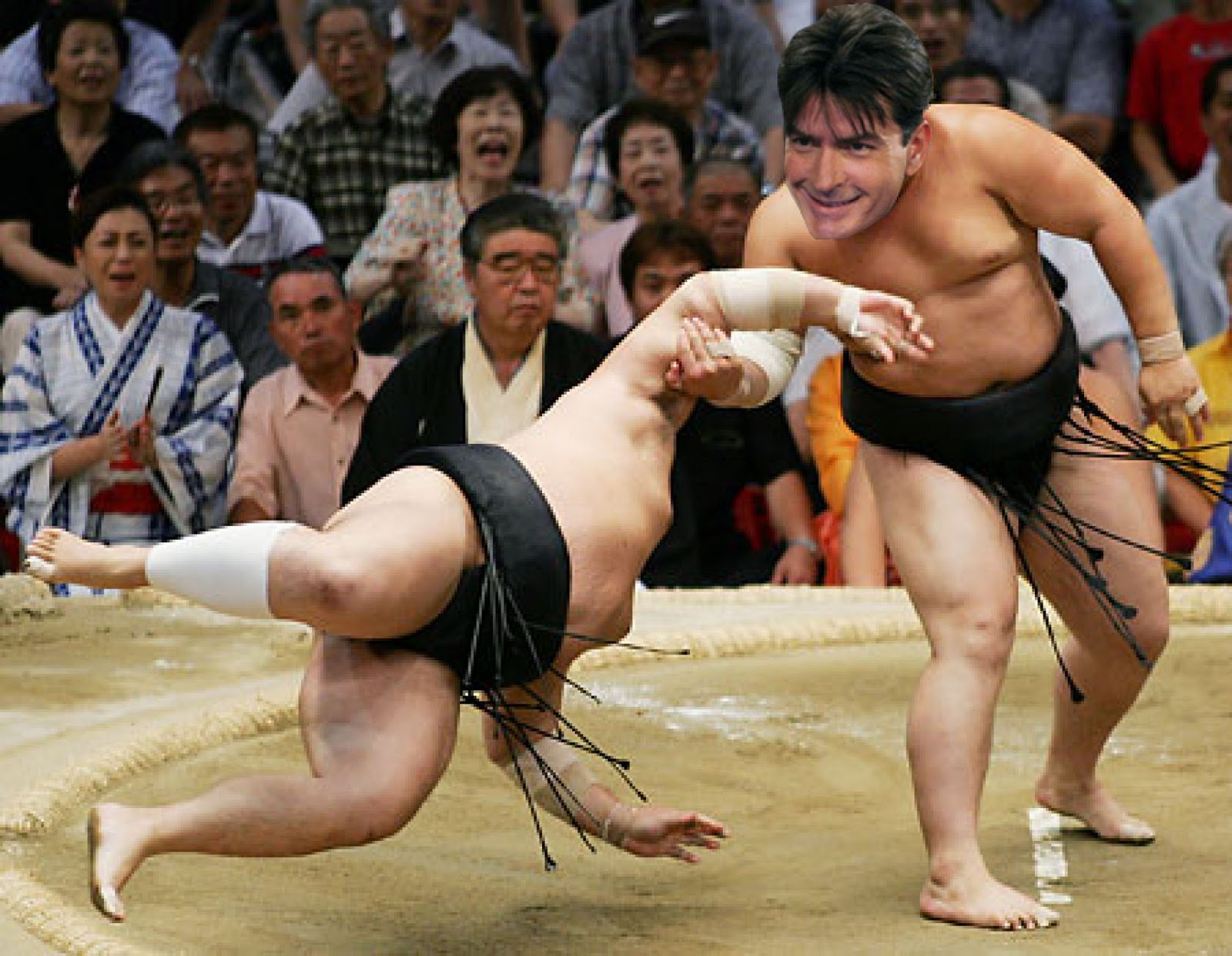 Jacked sumo wrestler