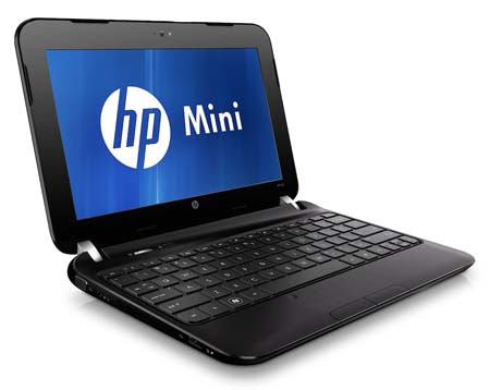 HP Mini 1104 Front Left Open HP Mini 1104 Review and Specs | New HP Mini 2012