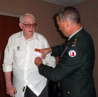 Grandpa Receives His WWII Awards