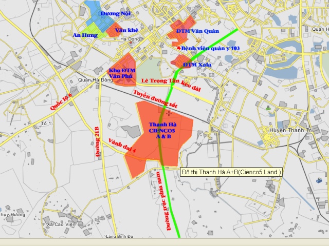 Vị trí liền kề biệt thự thanh hà cienco 5 land Vị trí liền kề biệt thự thanh hà cienco 5 land