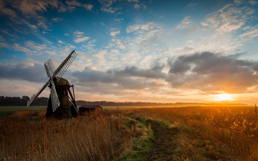 Windmill Morning Sunrise