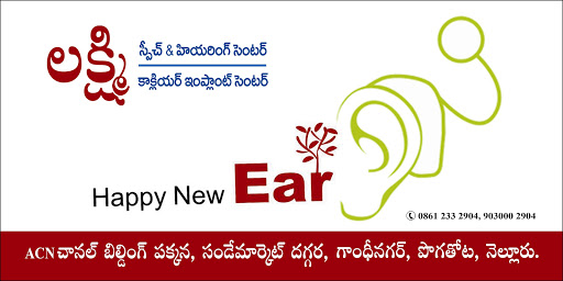 Lakshmi Speech and Hearing Centre, Gandhi Nagar, Pogathota, Nellore, Andhra Pradesh 524001, India, Hearing_Aid_Center, state AP
