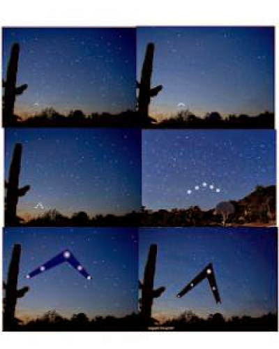 Images Representing The Ufo Craft As It Approached