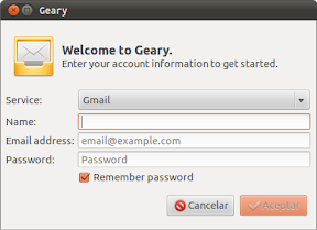 Probando Geary 0.2, un cliente de correo ligero, ligero