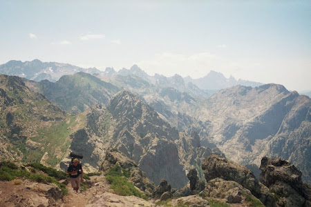 Vue panoramique sur les plus Hauts Sommets Corse